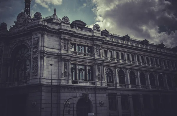 Banco de espanha em madrid — Fotografia de Stock