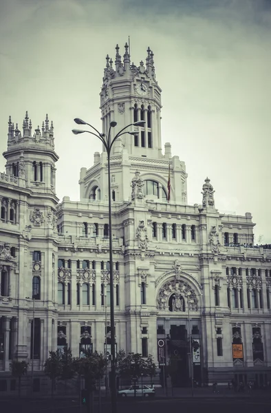 Gran Vía, Imagen de la ciudad de Madrid — Foto de Stock