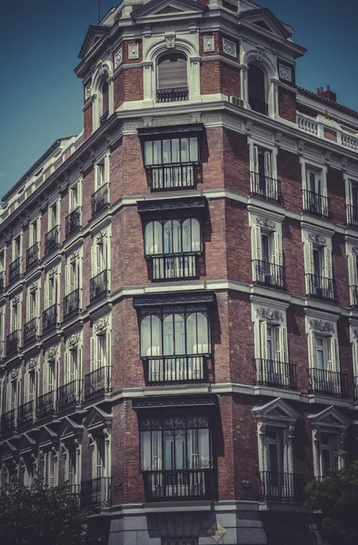 Gran via, Immagine della città di Madrid — Foto Stock