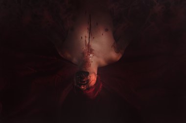 tavanda asılı vampir