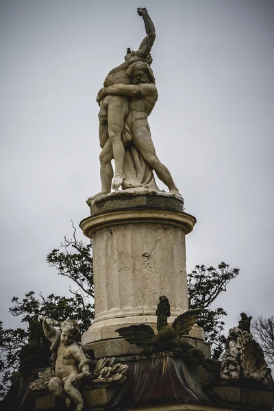 Okrasné fontány paláce aranjuez — Stock fotografie