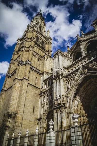 Majestatyczna Katedra w Toledo — Zdjęcie stockowe