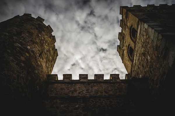 Murer i byen Toledo stockfoto