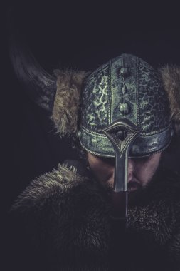 Viking savaşçısı büyük bir kılıç ile