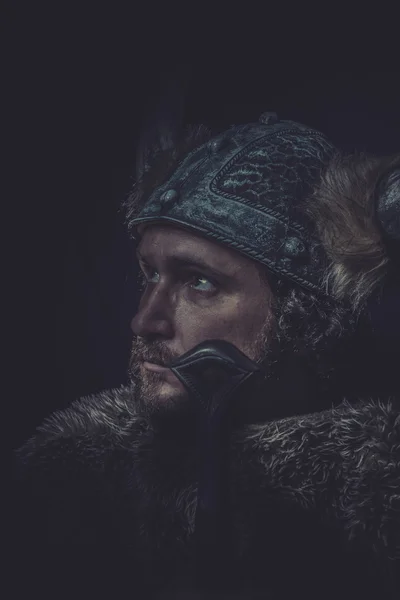 Vikinga med ett stort svärd — Stockfoto