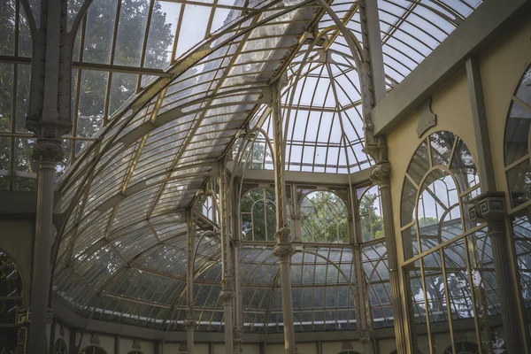 Palácio de Cristal no Parque do Retiro — Fotografia de Stock