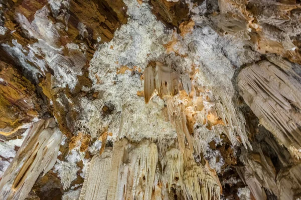 Mineral Formation Stalactites Stalagmites Ancient Cave — Stock Photo, Image