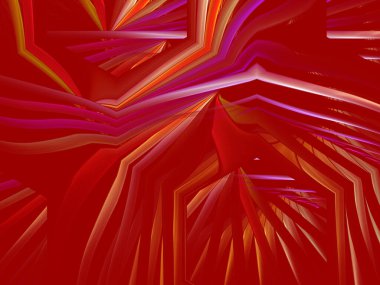 Modern tasarım için dekoratif soyut arkaplan. renkli fraktallar ve geometrik şekiller