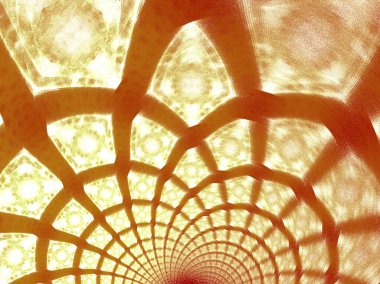 Modern tasarım için dekoratif soyut arkaplan. renkli fraktallar ve geometrik şekiller