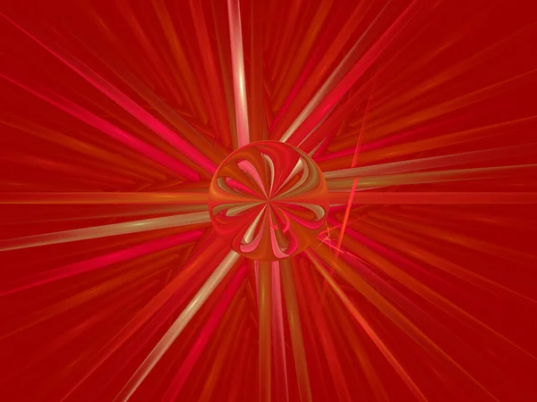Красный Декоративный Абстрактный Фон Современного Дизайна Цветные Фракталы Геометрические Формы — стоковое фото