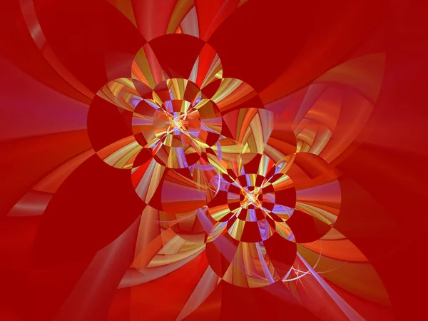 Κόκκινο Διακοσμητικό Αφηρημένο Φόντο Για Μοντέρνο Σχεδιασμό Χρωματιστά Fractals Και — Φωτογραφία Αρχείου