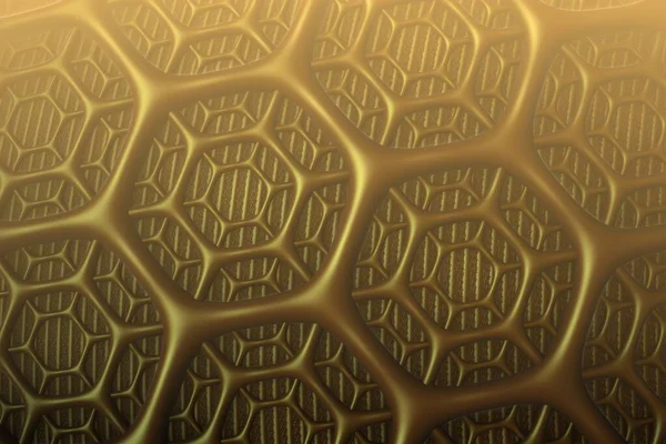 Concetto Oro Bitcoin Investimenti Digitali Sfondo Frattale Immagine Decorativa Design — Foto Stock