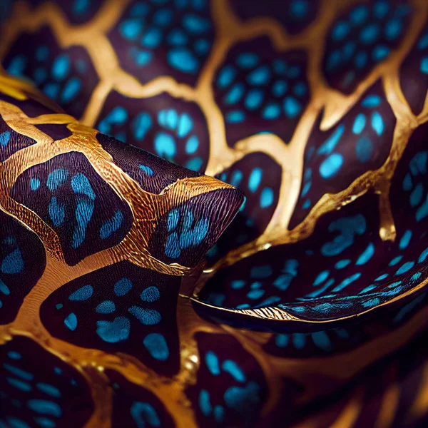 Pattern Colored Shapes Shape Dragon Turtle Scales Fantastic Animal Woven — Stock Photo, Image