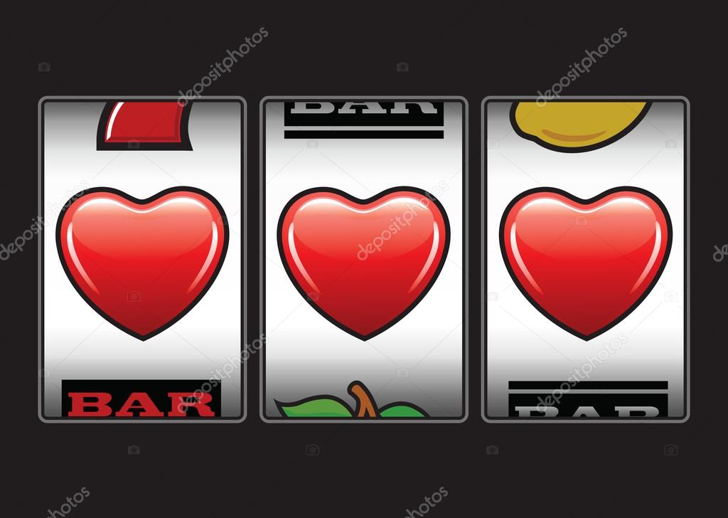 Triple hearts slots machine