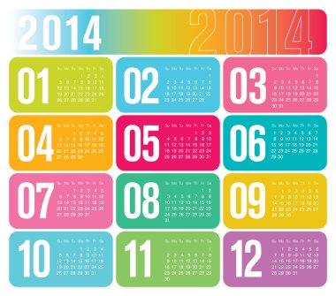 2014 yıllık takvimi