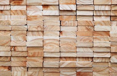 Stack of square wood planks clipart