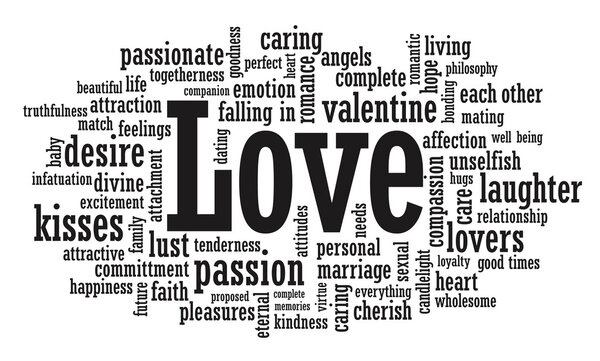 Иллюстрация облаков любви
