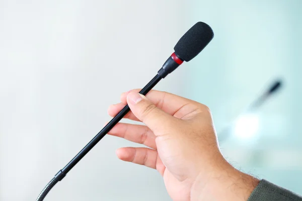 Microphone de conférence à main — Photo