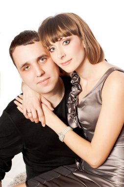 mutlu genç gülümseyen güzel Çift