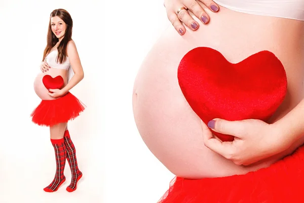 Krásné těhotné ženy — Stock fotografie