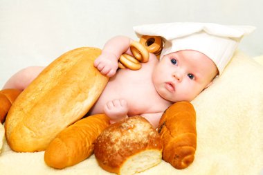 Küçük bebek şef.