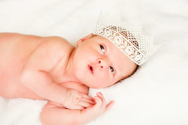 Little newborn baby boy , sleeps — Stock Photo, Image