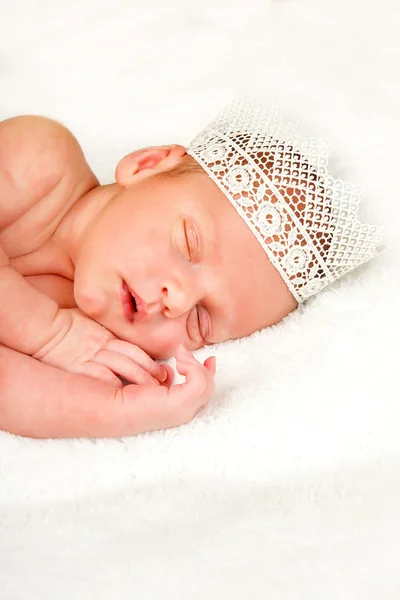 Little newborn baby boy , sleeps — Stock Photo, Image