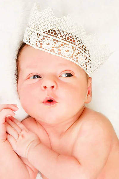 Little newborn baby boy , sleeps — Stock Photo, Image