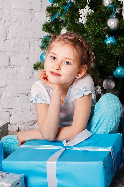 Portrait of funny lovely little girl — Stock Photo, Image