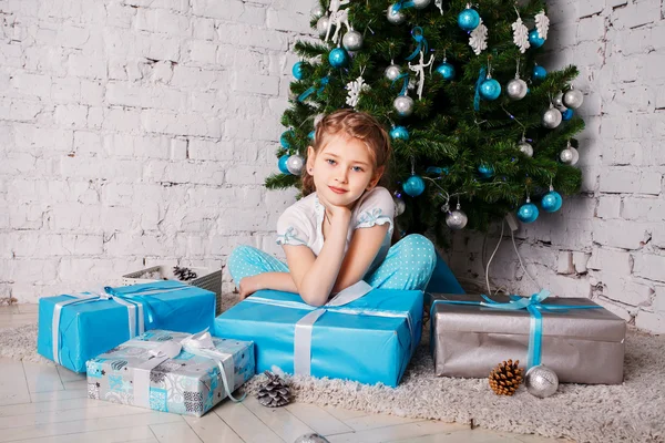 Portrait of funny lovely little girl — Stock Photo, Image