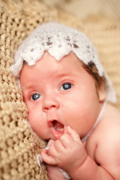 Pasgeboren baby. schattig pasgeboren baby — Stockfoto