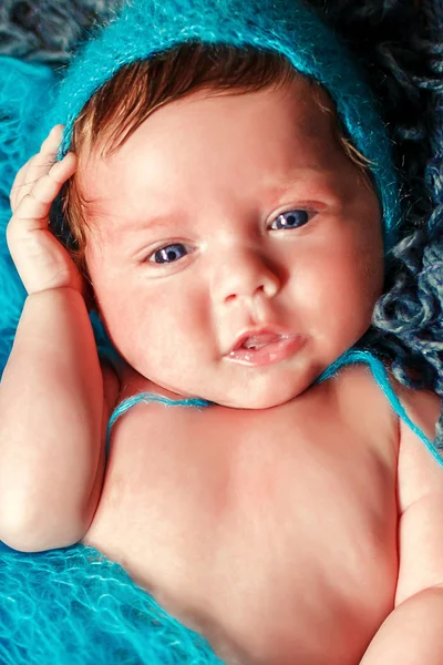 Pasgeboren baby. schattig pasgeboren baby — Stockfoto