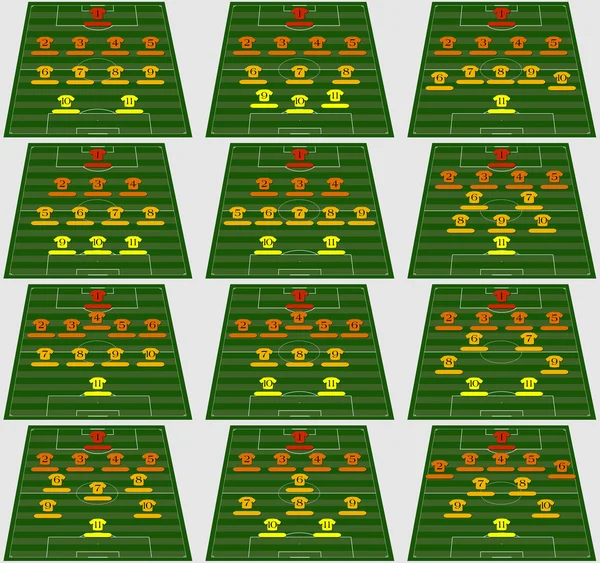 Tactique de football — Image vectorielle