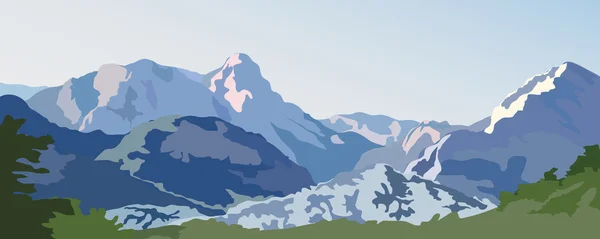 Montagnes — Image vectorielle