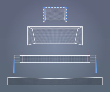 Sports gates and nets clipart