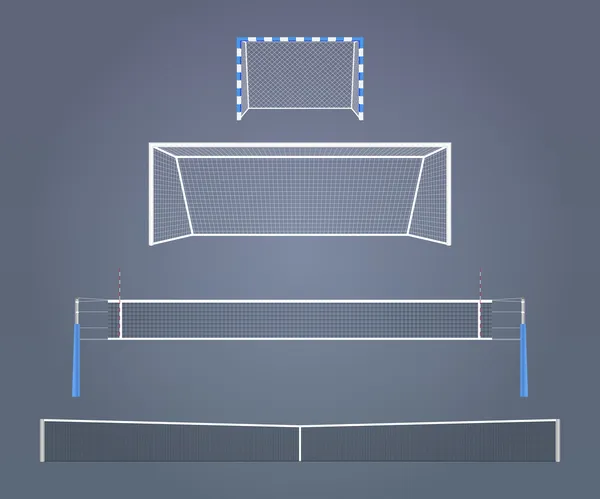 Sport gates en netten — Stockvector