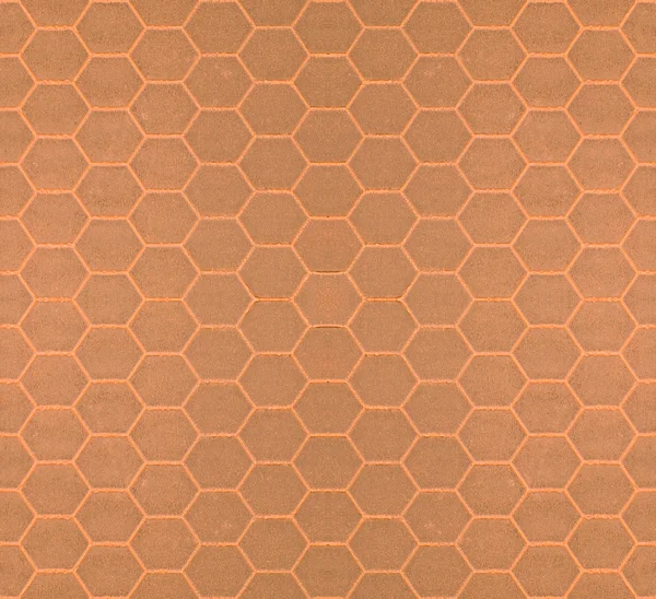 Brown seamless tileable hexagonal background — Stock Photo, Image