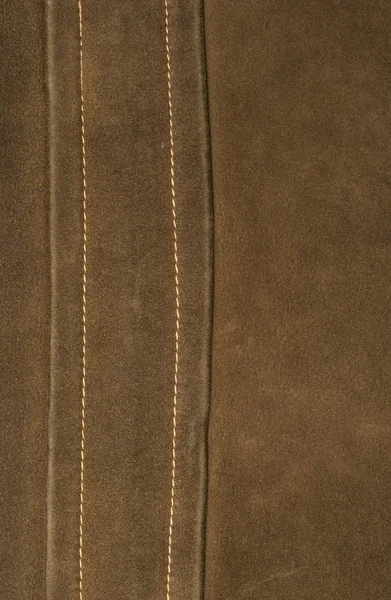 Ciemny brązowy skórzany szczegół — Zdjęcie stockowe