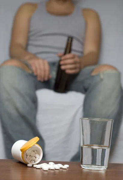 Drugs and alcohol — Stock Photo, Image