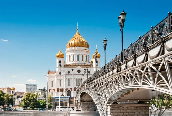 วิหารของพระคริสต์ผู้ช่วยให้รอด, มอสโคว์, รัสเซีย — ภาพถ่ายสต็อก