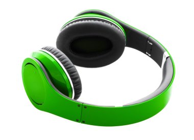 Kulaklıklar beyaz arkaplanda izole edilmiş.