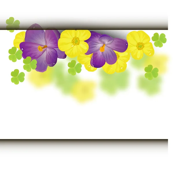 Karte mit abstrakten floralen Hintergrund. — Stockfoto