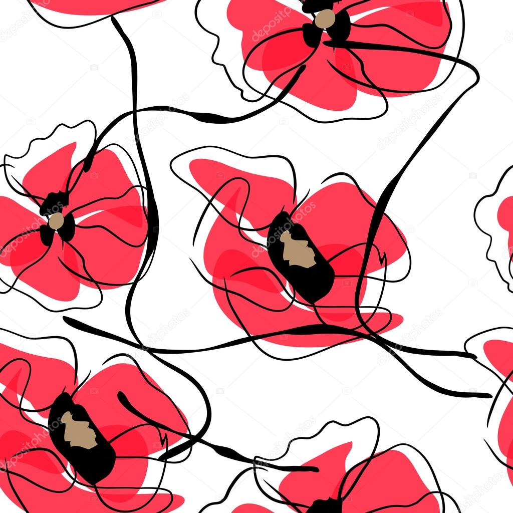 Drawing vector flower
