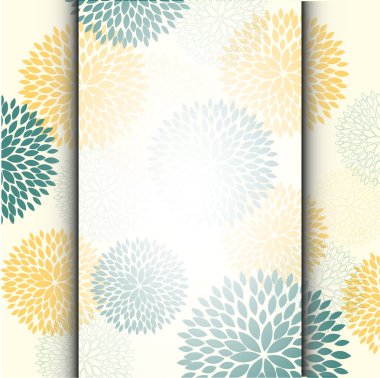 çiçek arka plan ile kart.