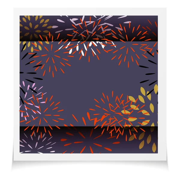 Карточка с абстрактным цветочным фоном . — стоковый вектор