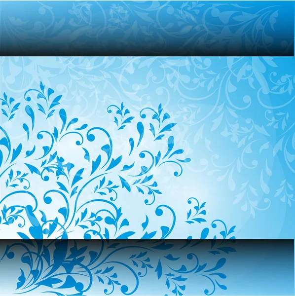 Tarjeta con fondo floral abstracto . — Vector de stock