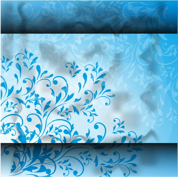 Tarjeta de invitación o boda con fondo floral abstracto. — Vector de stock