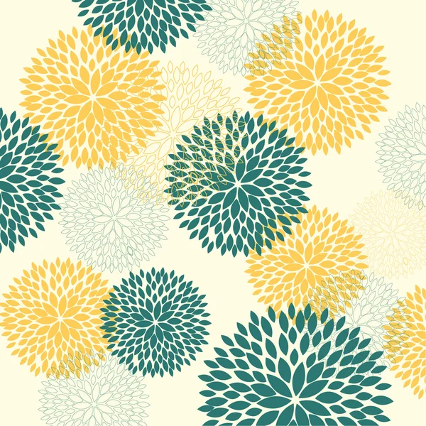 Kaart met abstract floral achtergrond. — Stockvector