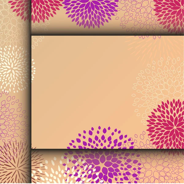 Tarjeta con fondo floral abstracto . — Vector de stock