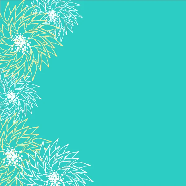 Tarjeta con fondo floral abstracto . — Vector de stock